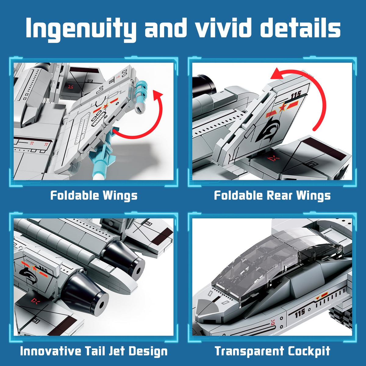 Xingya Youpin J-15 dual engines highlighting powerful jet realism