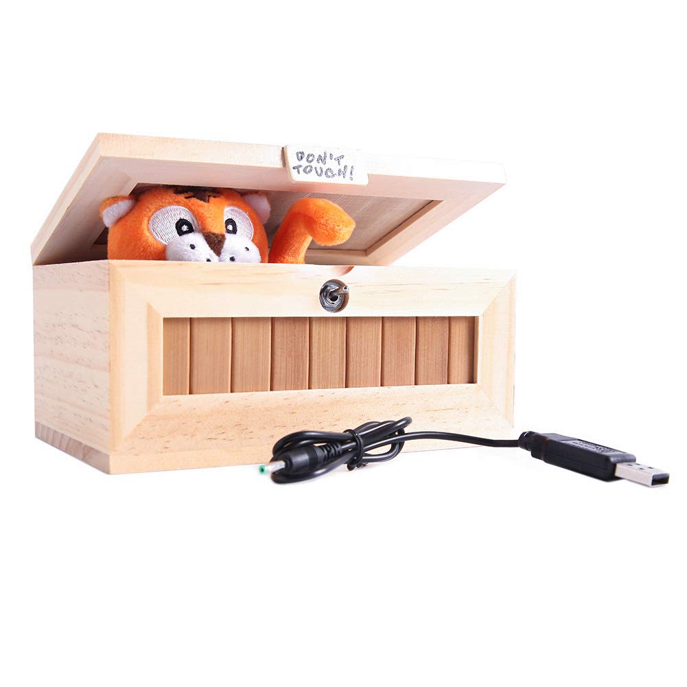 XINHOME tiger box blends quirky decor with practical joke appeal.