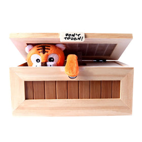 XINHOME Useless Box solid wood body feels premium on any workspace.