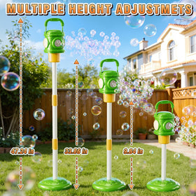 XINNOVEL bubbles floating in the air create a rainbow display.
