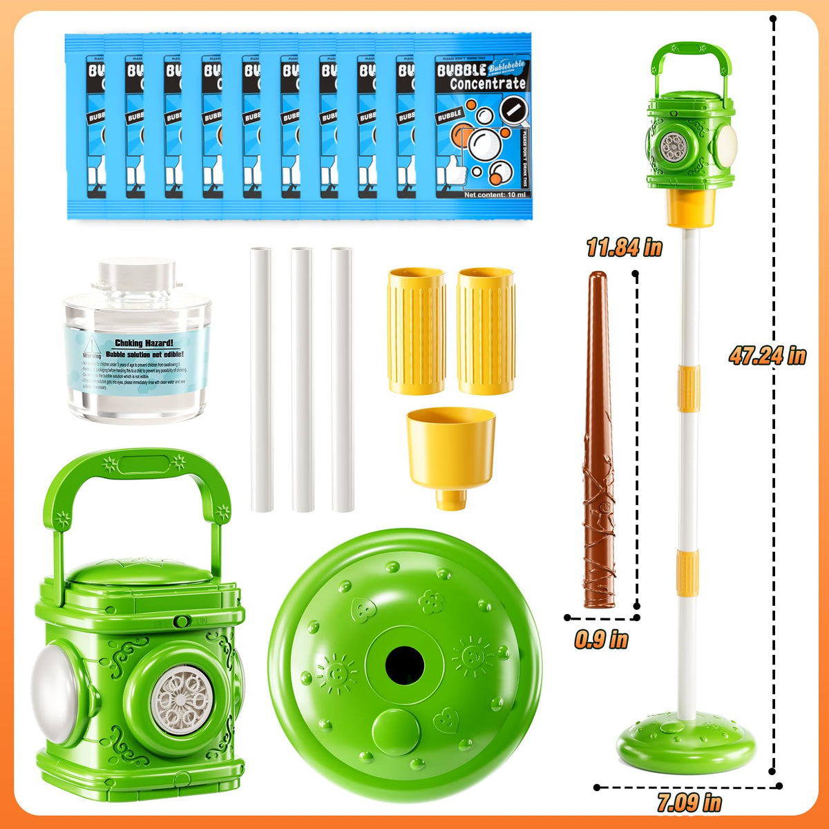 XINNOVEL Bubble Machine helps kids chase and catch bubbles with joy.