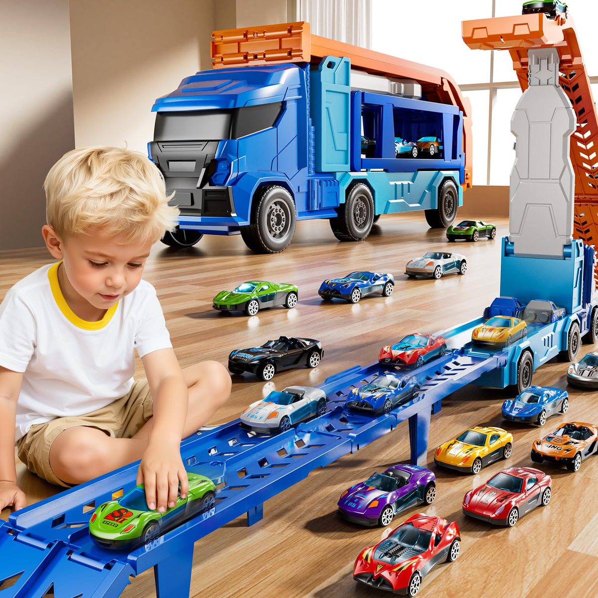 XINNOVEL 12-die-cast cars ready for exciting race action