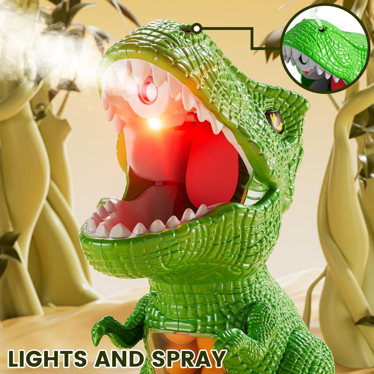 XINNOVEL interactive dinosaur roars enhance immersion during play.