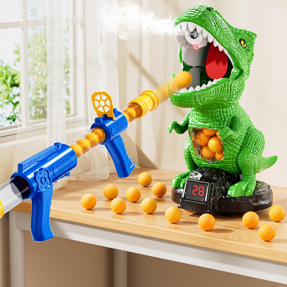 XINNOVEL dinosaur target with foam balls for safe indoor and outdoor play