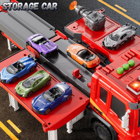 XINNOVEL Fire Trucks gift-ready set for birthdays and holidays.