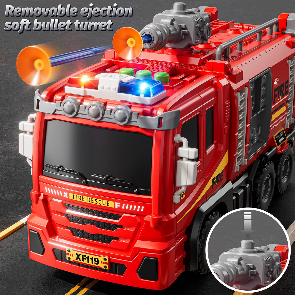 XINNOVEL Fire Trucks six race cars spark imaginative speed challenges.
