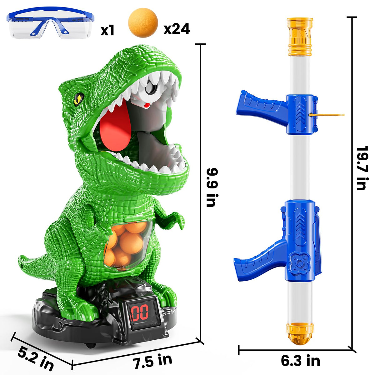 XINNOVEL 24 foam balls provide light, safe projectiles for rounds