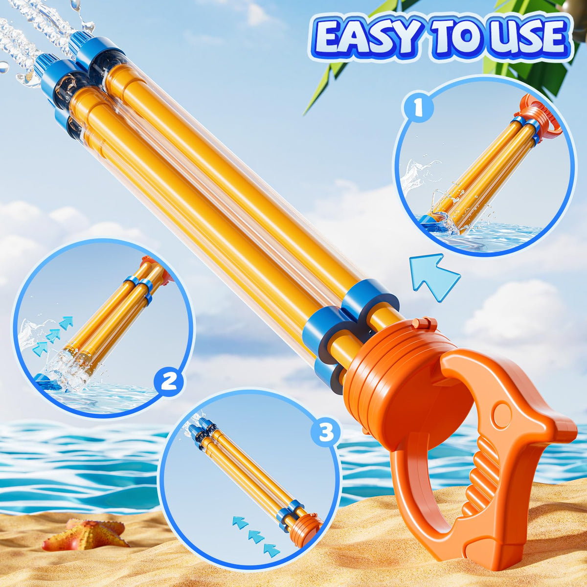 XINNOVEL safe durable ABS plastic construction prevents leaks for worry-free play.