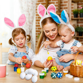 Xinnun easy-diy wooden Easter egg for painting, jewelry, and display.