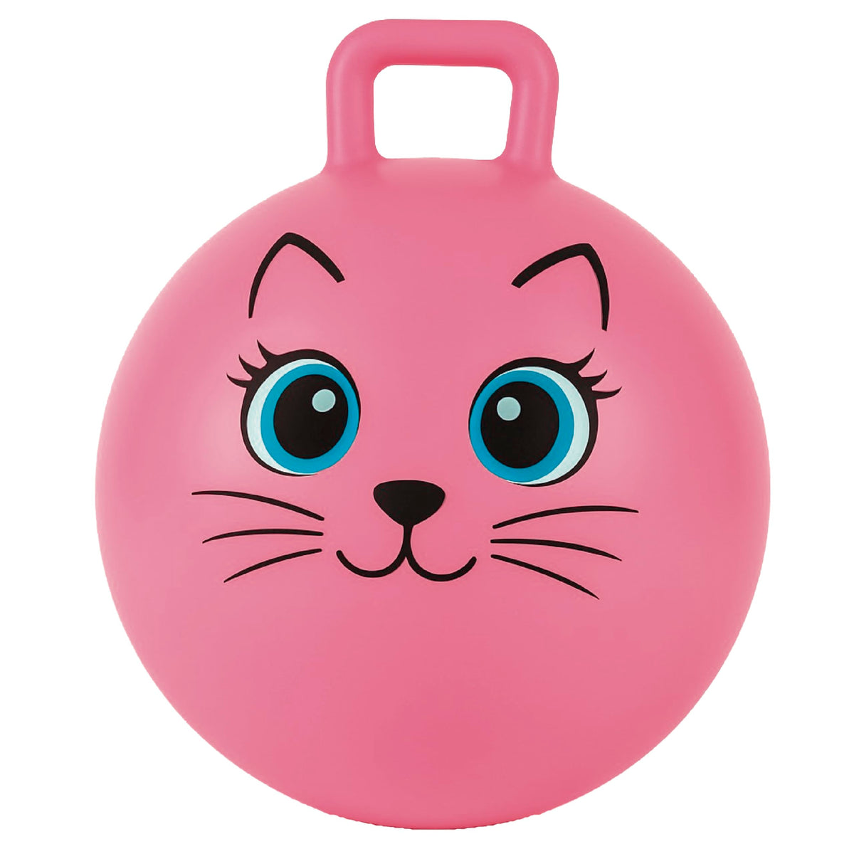 Xino Sports hopping ball handle closeup with sturdy grip for safe jumping