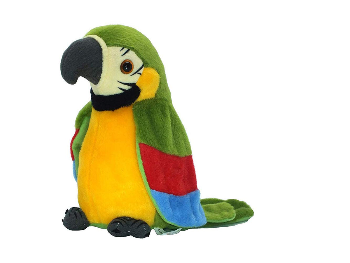 Xinrirong Talking Parrot plush—speaking mode, voice-activated fun during storytelling.