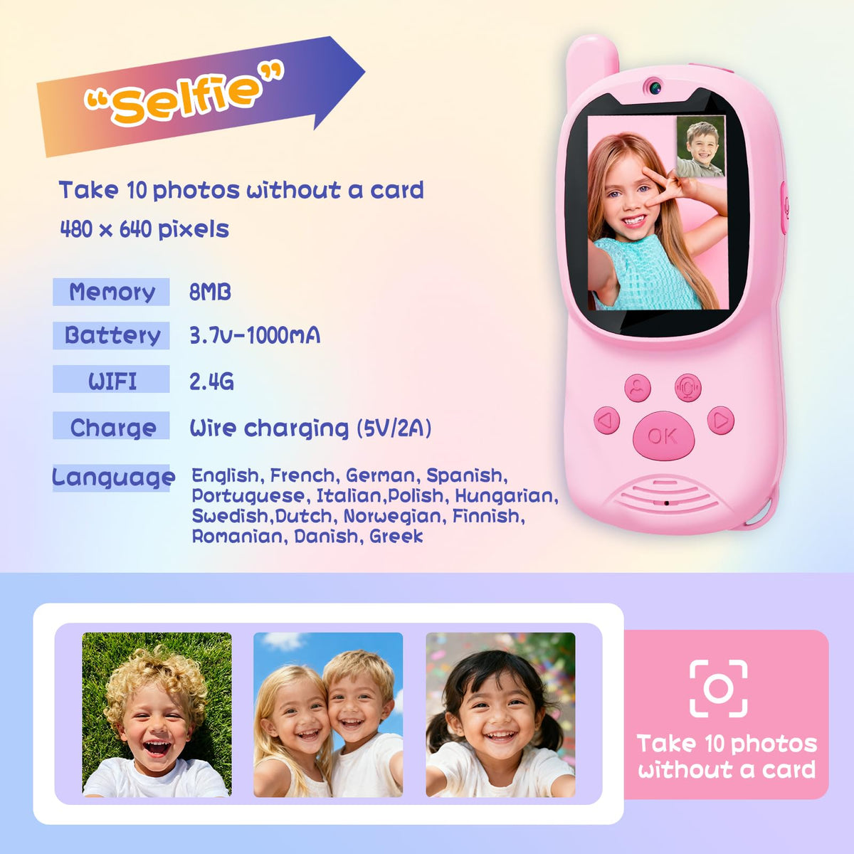XINSENMAO two-pack stores and shares photos with parents
