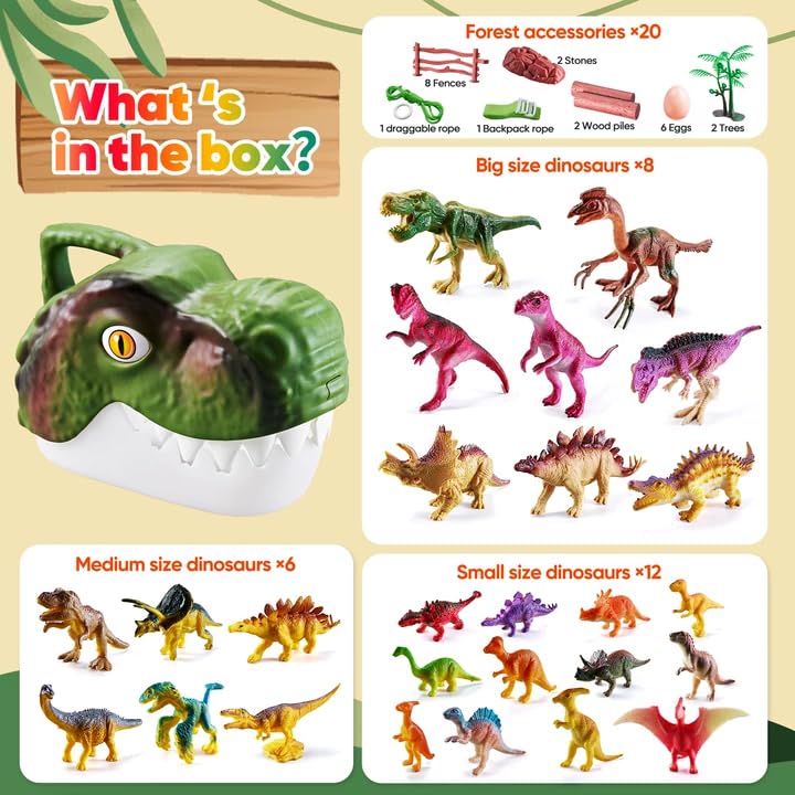 XINSITE gift-ready dinosaur figure set perfect for birthdays