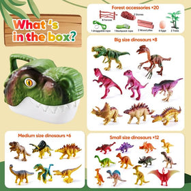 XINSITE gift-ready dinosaur figure set perfect for birthdays