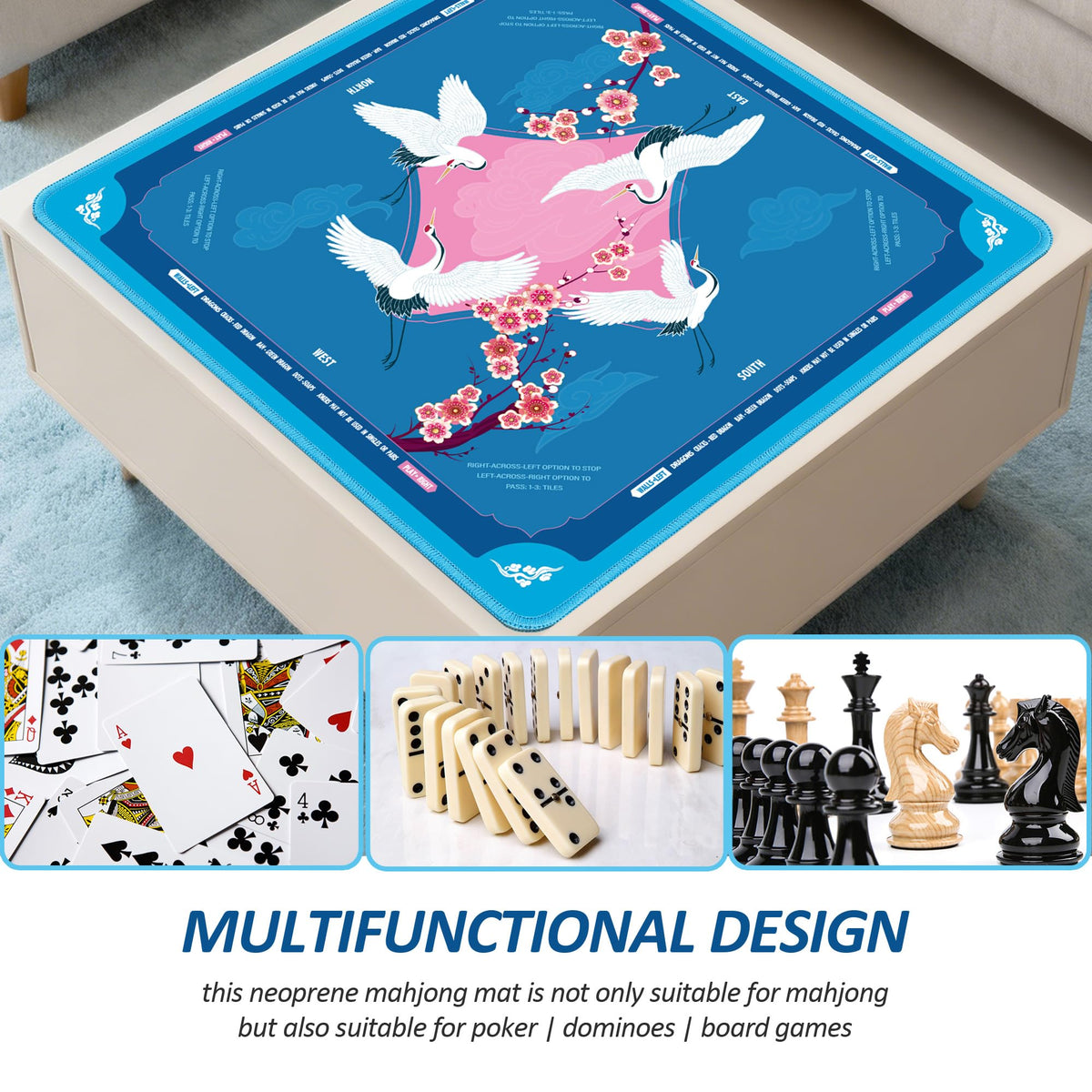 XINTONG Mahjong Mat edge-lock design boosts durability