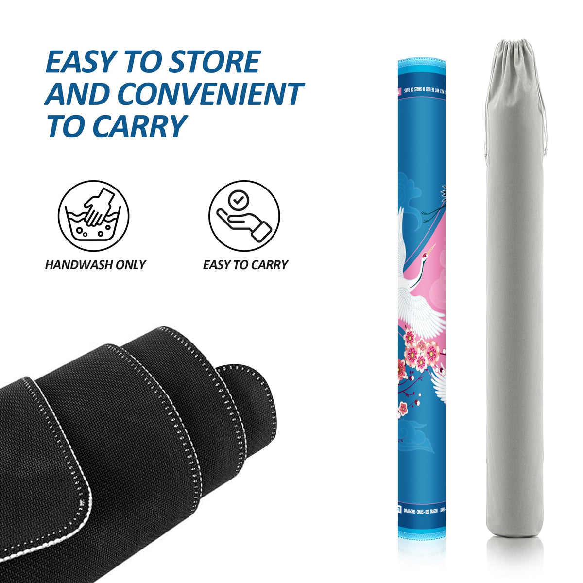 XINTONG Mahjong Mat portable drawstring storage bag for easy transport