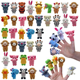 XIPEGPA 36-piece finger puppets set for imaginative storytelling and playtime.
