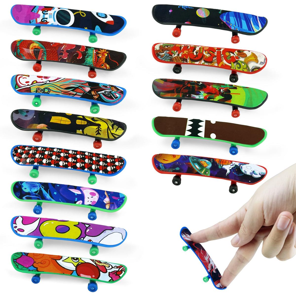 XIPEGPA mini finger skateboards colorful pack inspires creativity and play