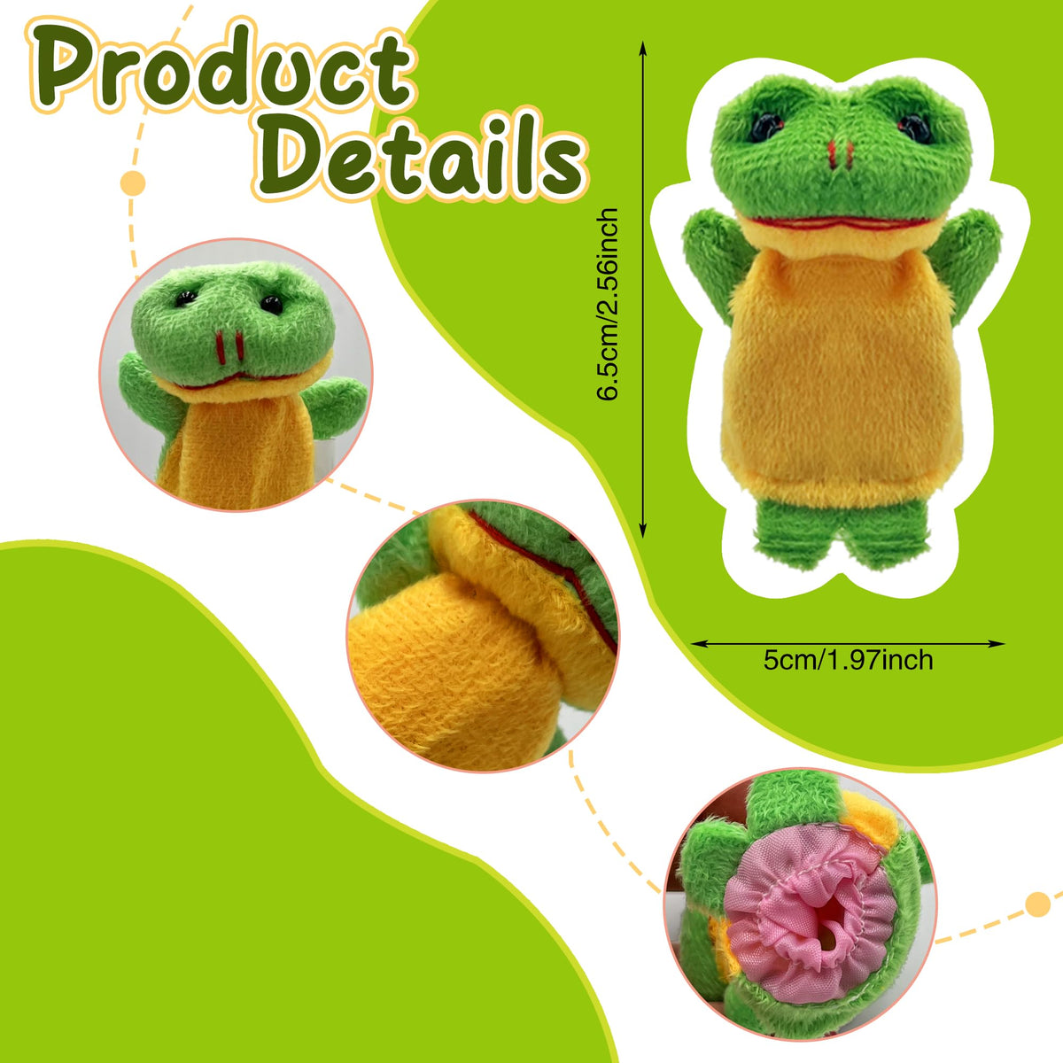 XIPEGPA mini stuffed animal puppets for storytelling shows and interactive learning.