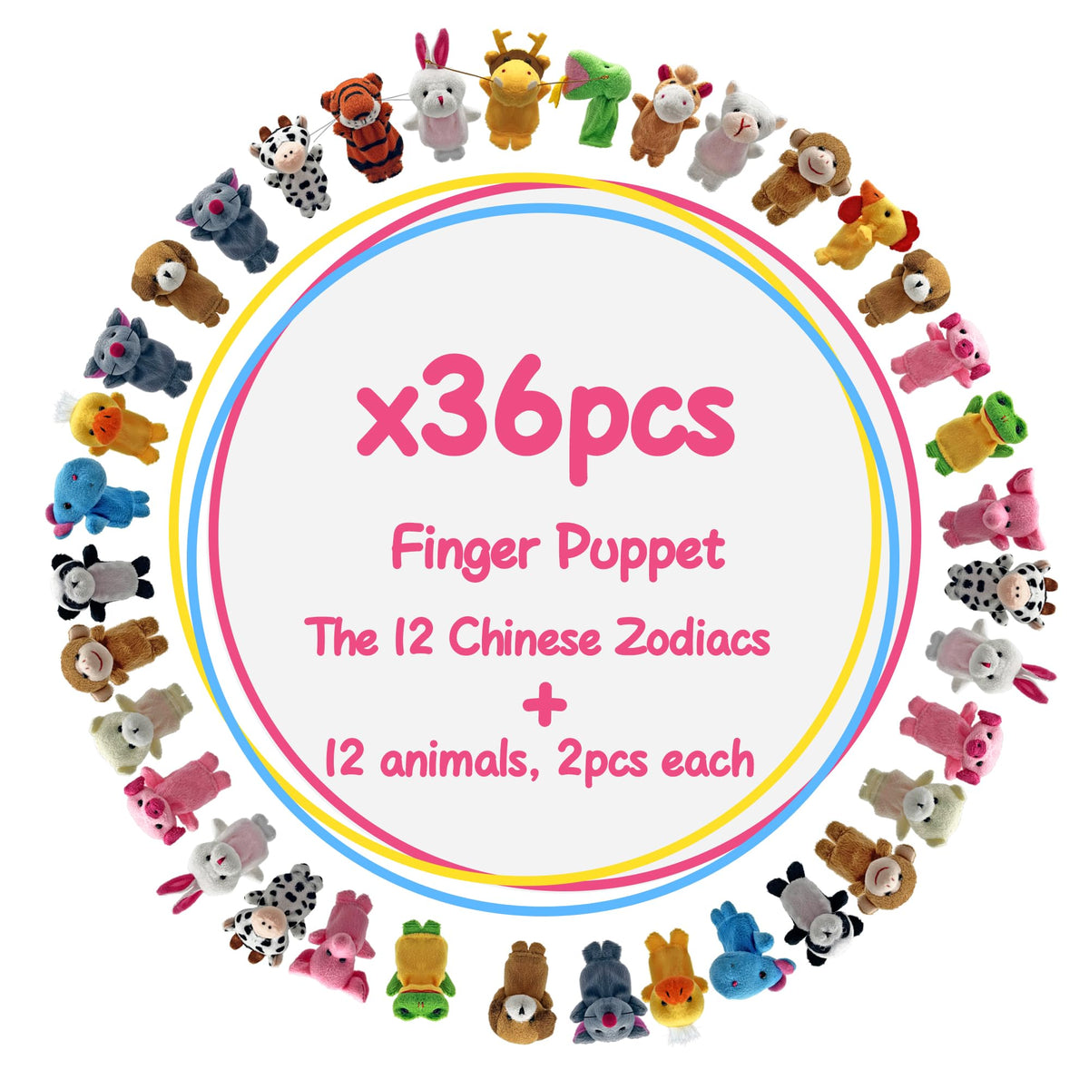 XIPEGPA soft fluffy finger puppets ideal for classroom activities.