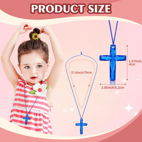 XIPENGKEJI plastic cross necklace is skin-friendly and safe for kids
