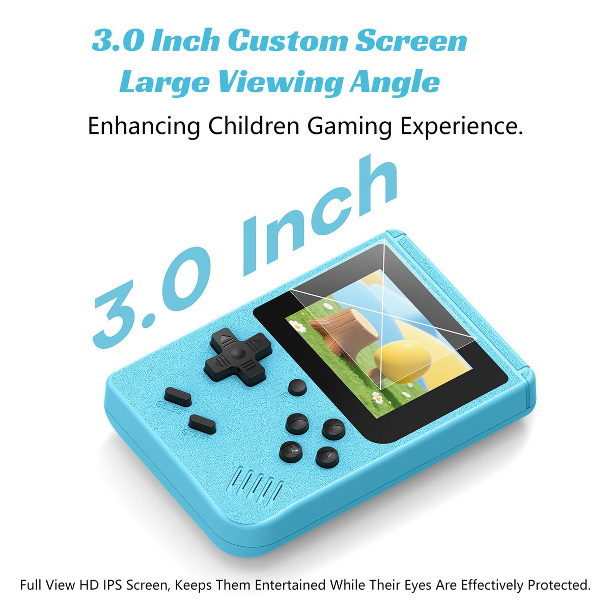 xiskt mini retro handheld console blue user interface easy to navigate