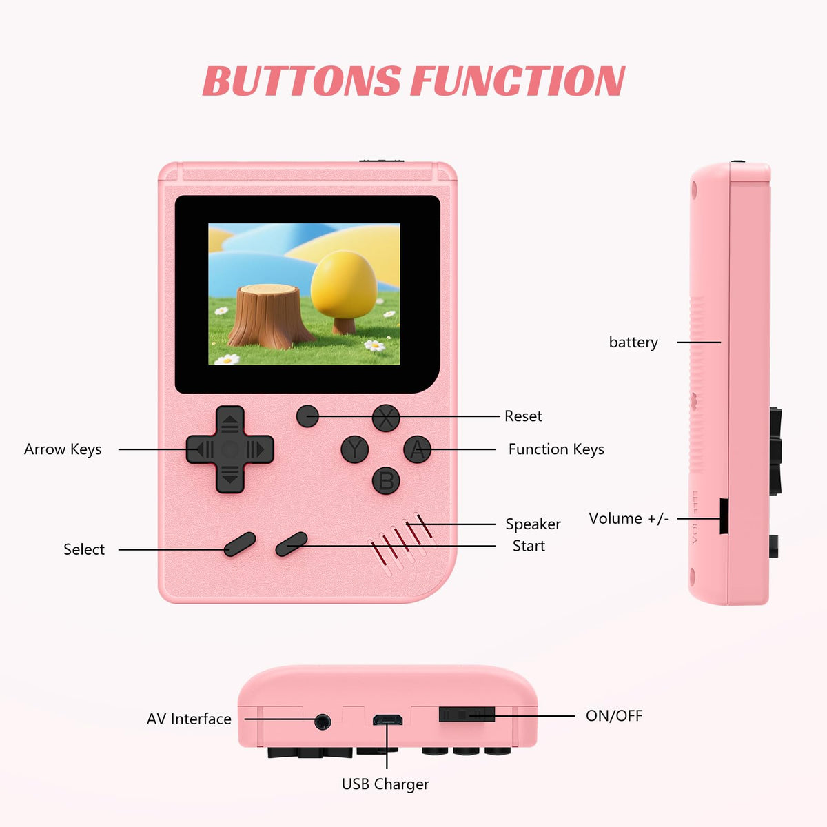 xiskt mini retro handheld joystick closeup demonstrates precise arcade-style control
