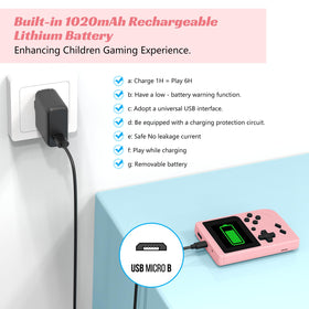 xiskt mini retro handheld packaging image suggests gift-ready presentation
