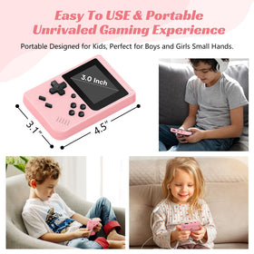 xiskt mini retro handheld usb charging view emphasizes convenient on-the-go recharge