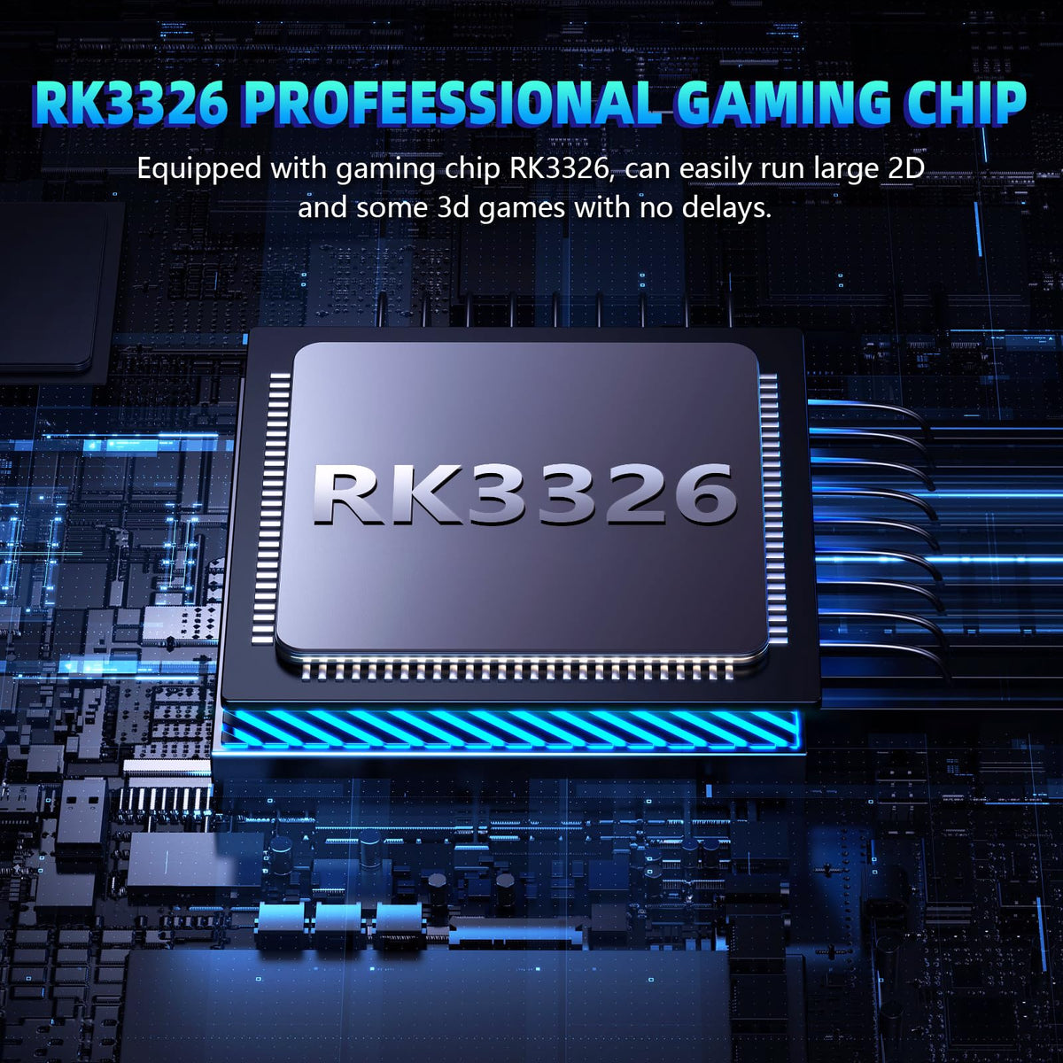 Xiskt R36MAX built-in 64GB storage for instant game access.