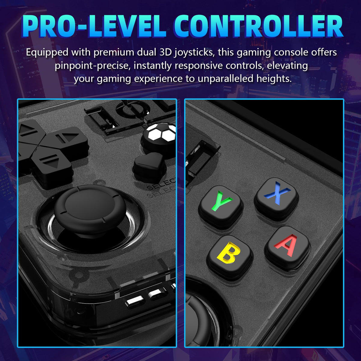 Xiskt R36MAX open-source Linux UI supports stable, customizable gameplay.