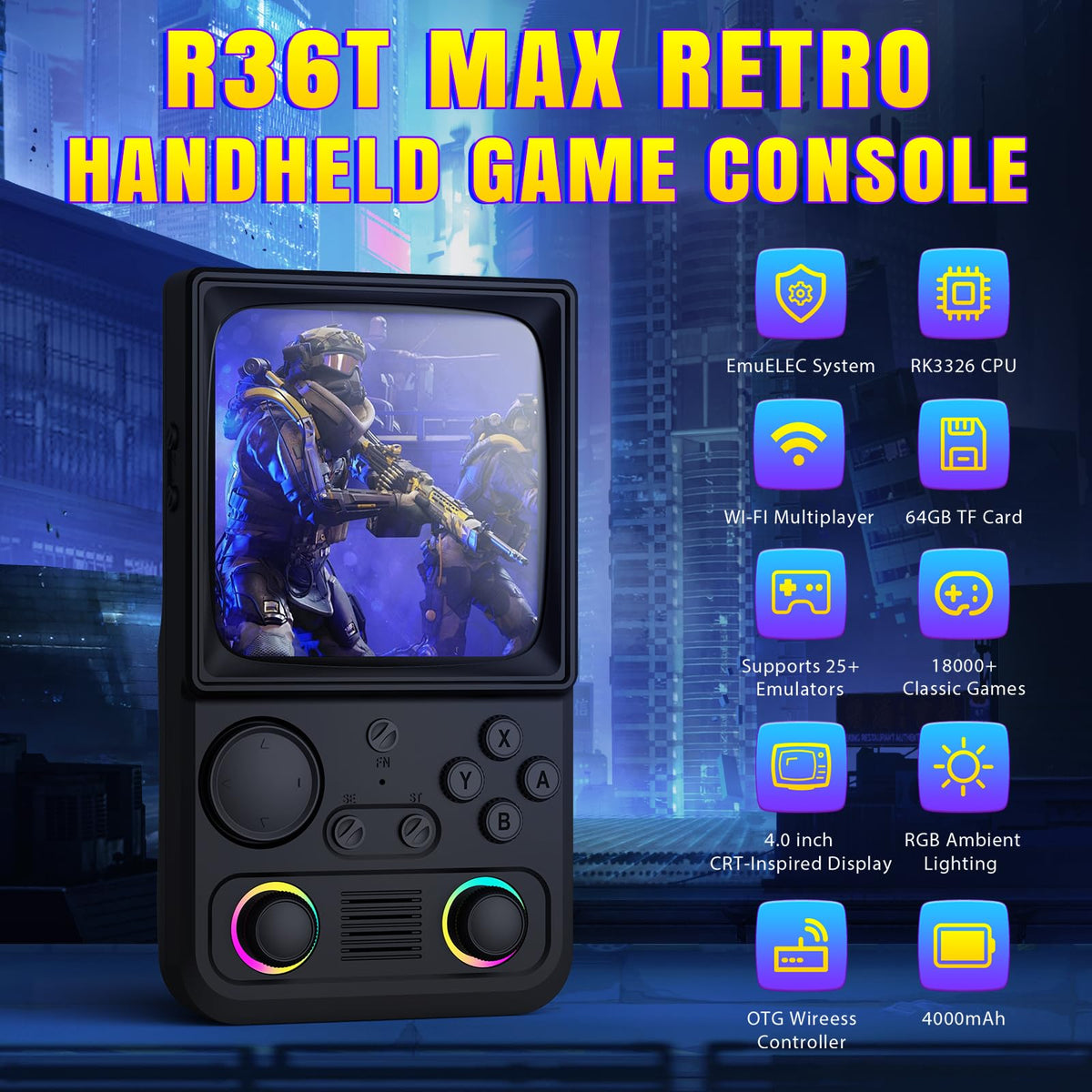 xiskt R36TMAX 5G WiFi enables online play and streaming