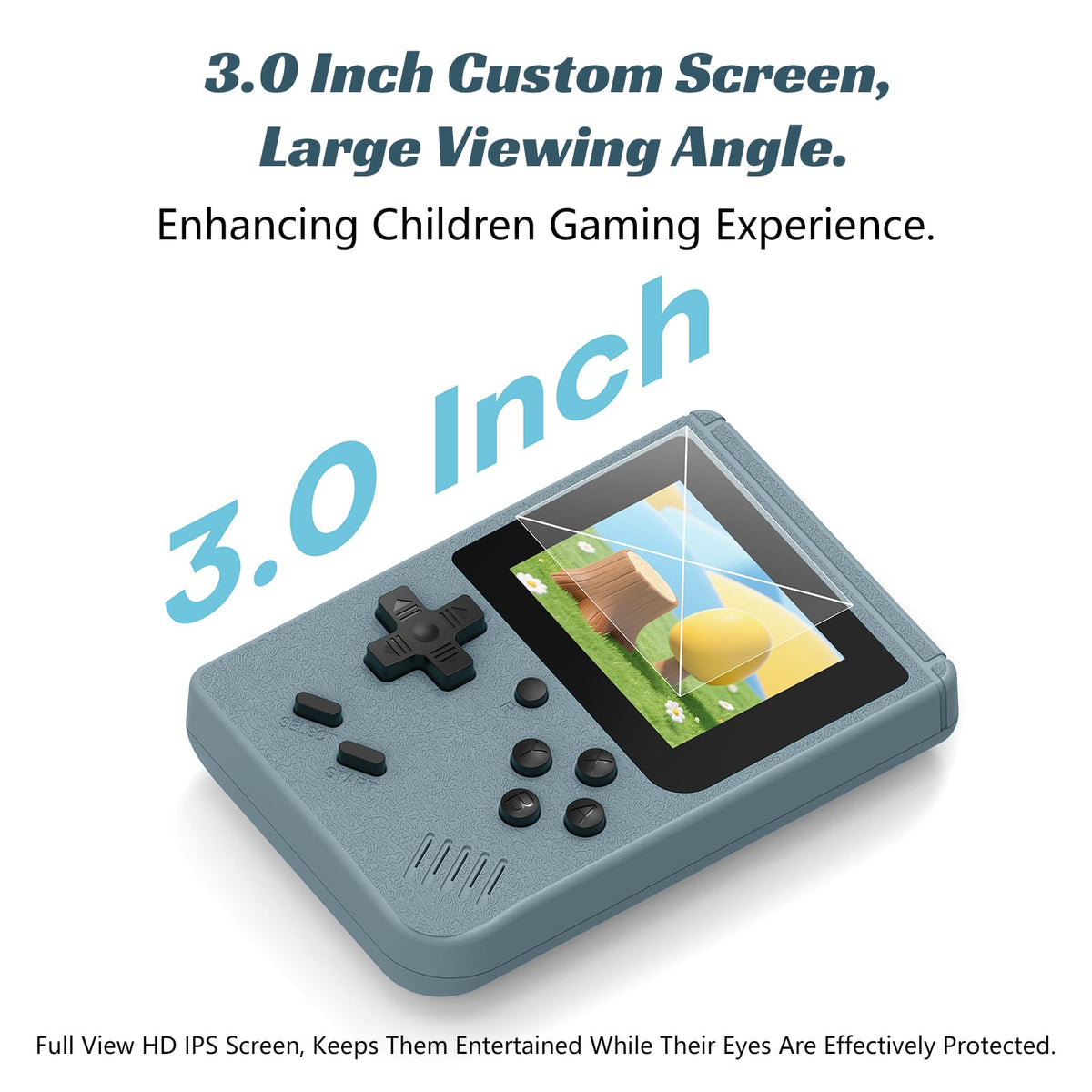 xiskt retro handheld console 3.0-inch screen delivers vivid colors and clarity