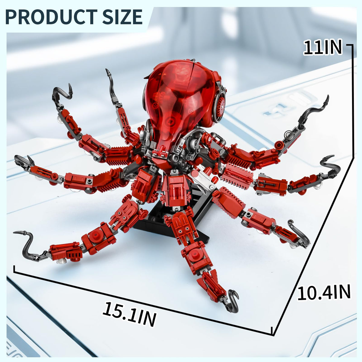 XITALAXU movable tentacles octopus model highlights dynamic display and interactive build