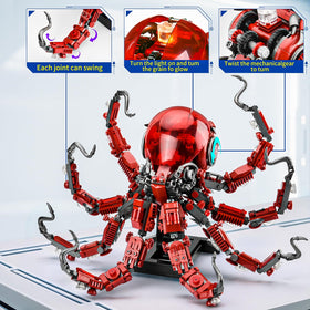 XITALAXU steampunk ocean animal model showcases movable tentacles and craft realism