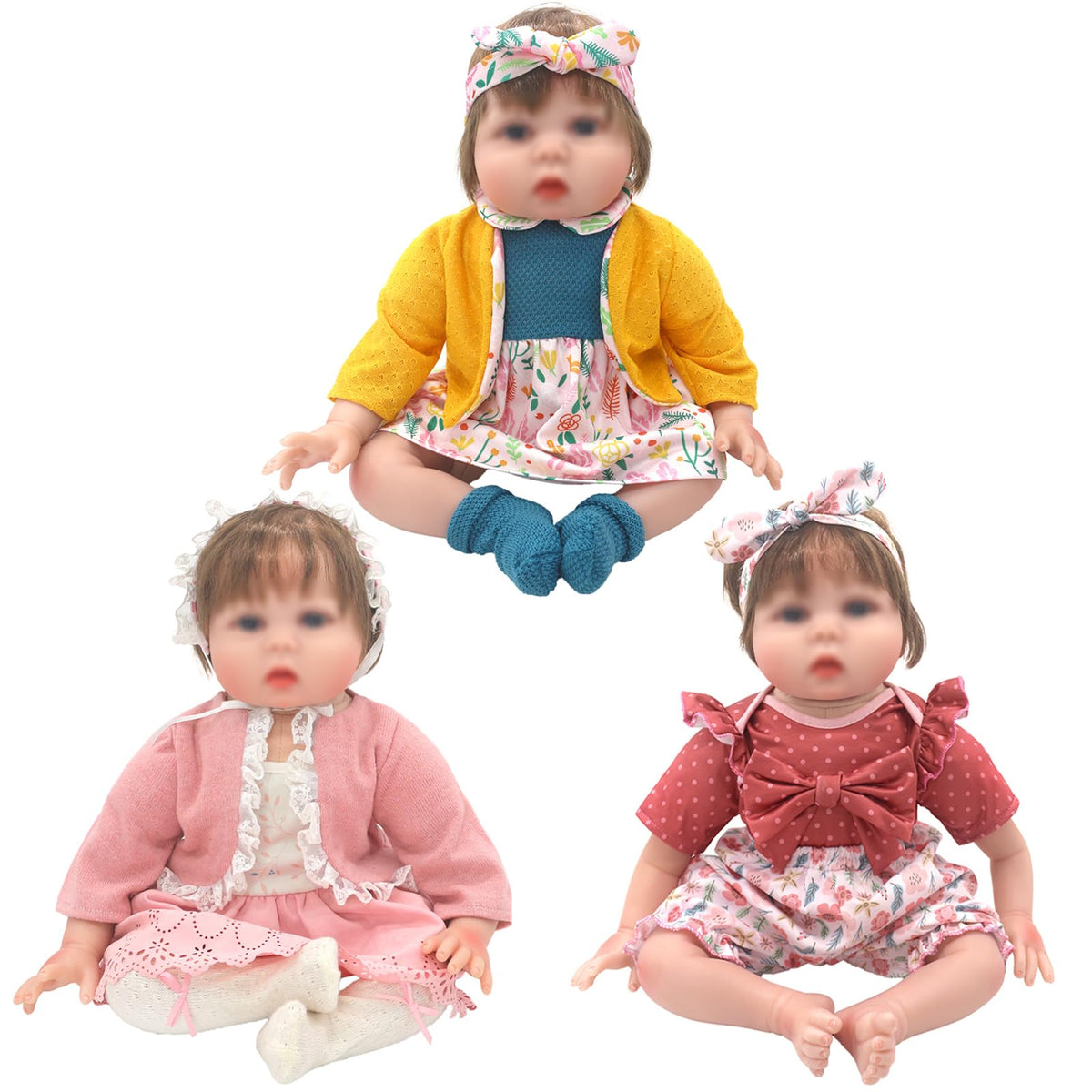 XIVEENS 20-inch doll coat set shows quick layering and secure closure