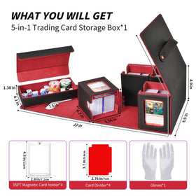 XiYeM deck box with removable dice tray for convenient rolling