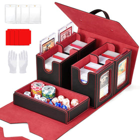 XiYeM Commander Deck Box with magnetic card holders showing commanders clearly