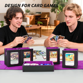 XiYeM portable deck box with handle for easy carrying on game nights.