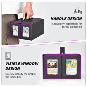 XiYeM soft fiber lining guards cards from scratches during transport.