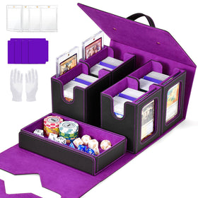 XiYeM Commander Deck Box with display windows highlights cards for quick selection.
