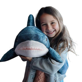 XIYUAN large shark plush for beds and cars, a cozy travel companion.