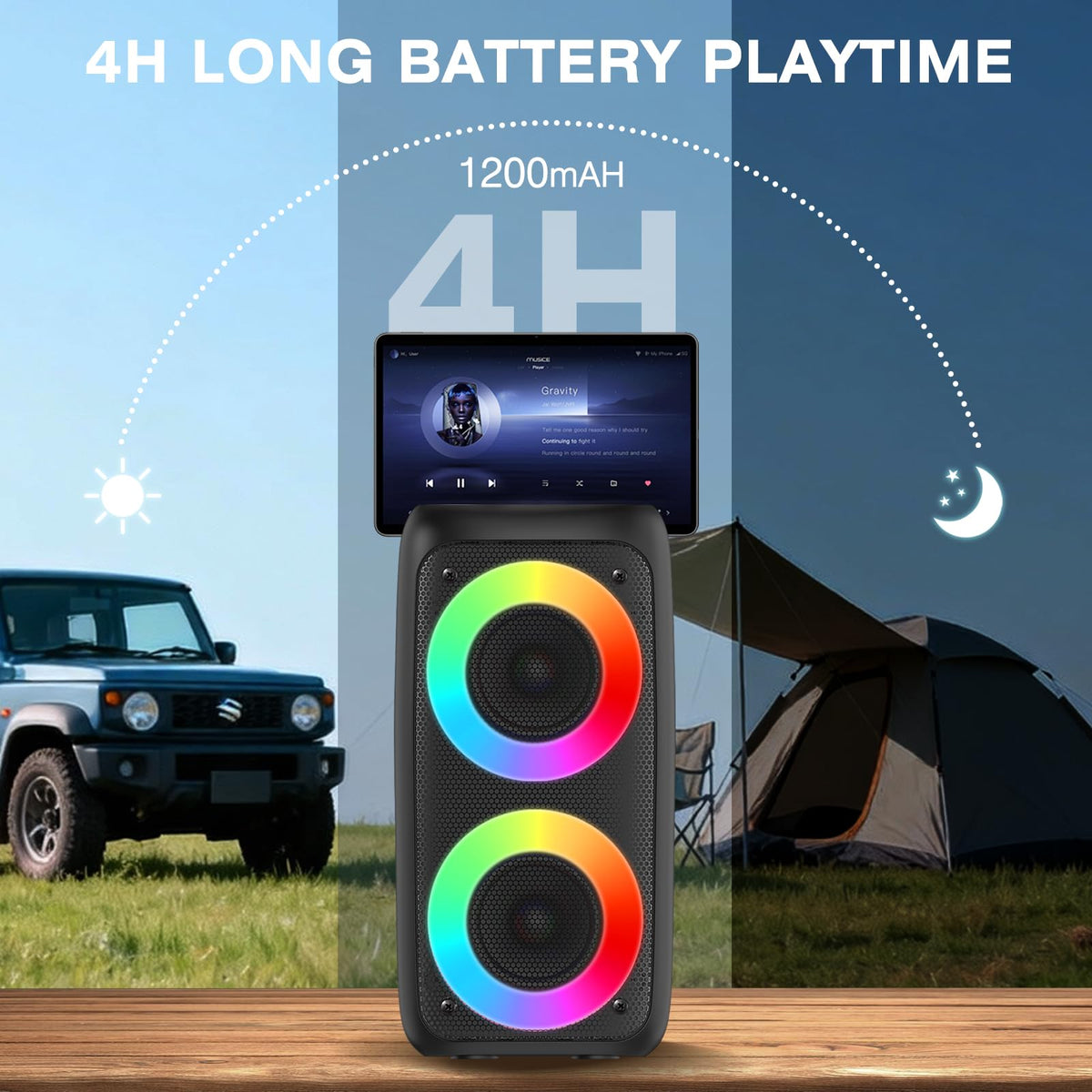 Xjahwr Portable design makes it easy to take to parties and trips.
