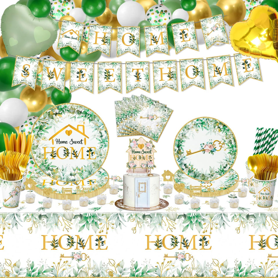 XJLANTTE housewarming balloons decorate living room for a welcoming party vibe
