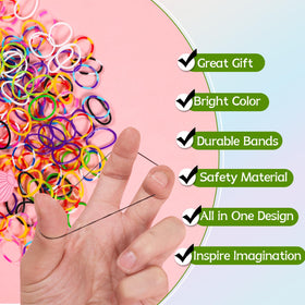 XKDOUS colorful rubber bands collection for versatile projects.