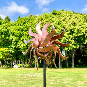 XLSWAIN Outdoor garden decor with kinetic motion enhances yard ambience.