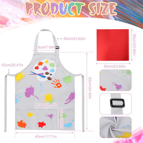 XLSXEXCL kids painting apron with pockets for tools
