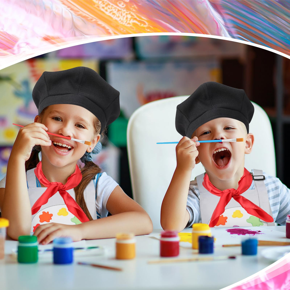 XLSXEXCL kid brushes set for budding artists