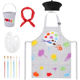 XLSXEXCL kids full outfit ready for pretend painting