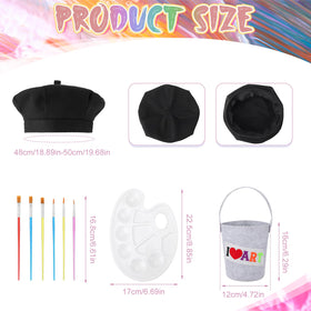 XLSXEXCL artist palette with brushes for color exploration